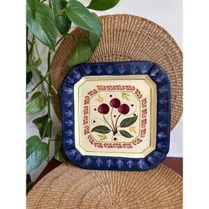 Certified International Nancy Green Cherry dish